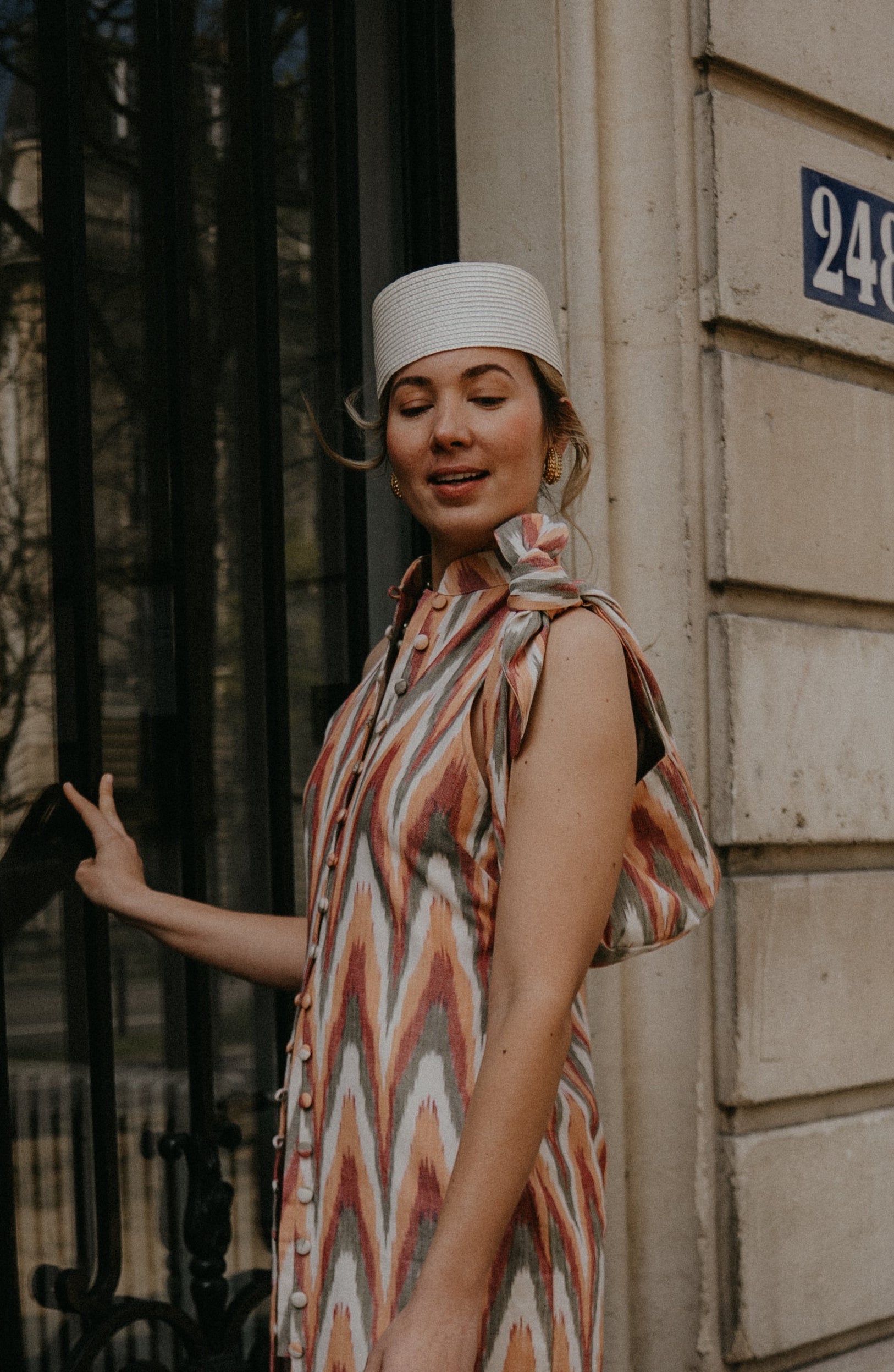 long dress vest Pointelle Slim Long Vest Dress