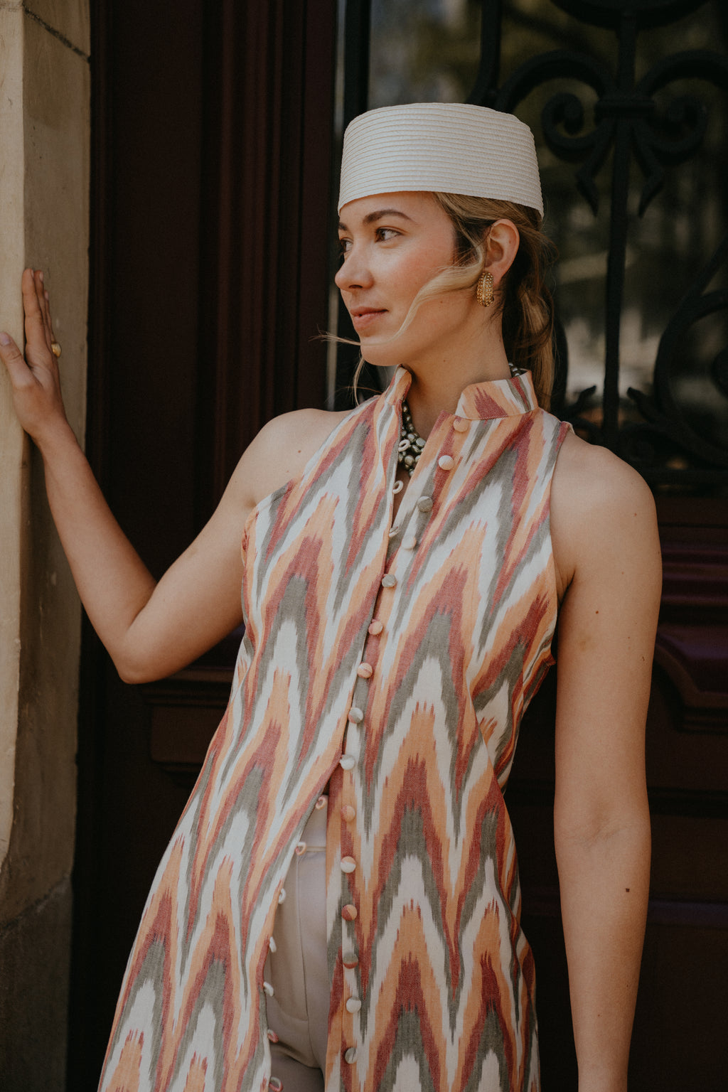 Alexandrine Long Vest