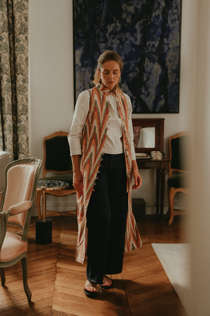 Alexandrine Long Vest | Madeleine Joly